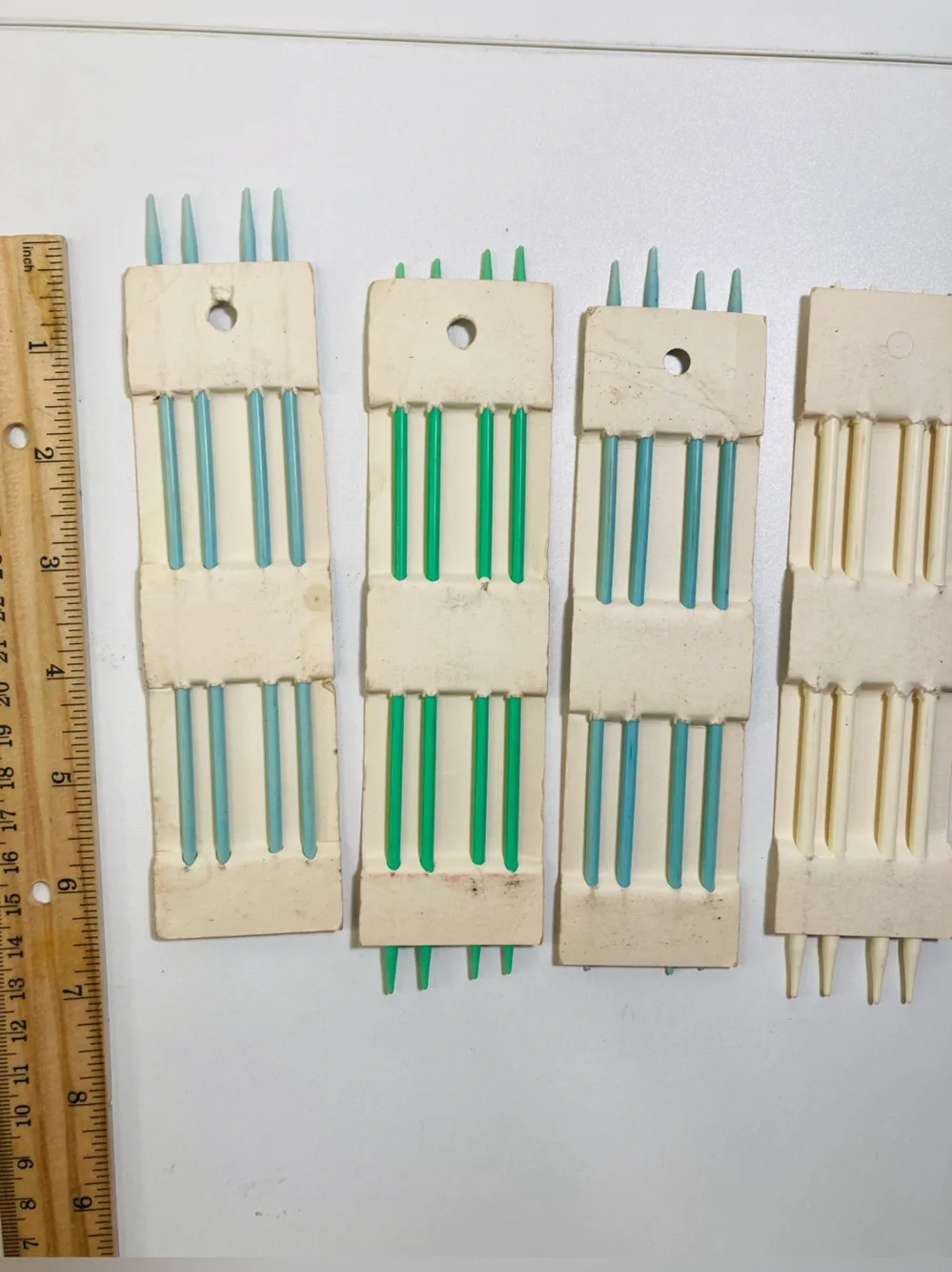 4 sets New Vintage Boye Double Pointed Plastic Knitting Needles 7” Length
